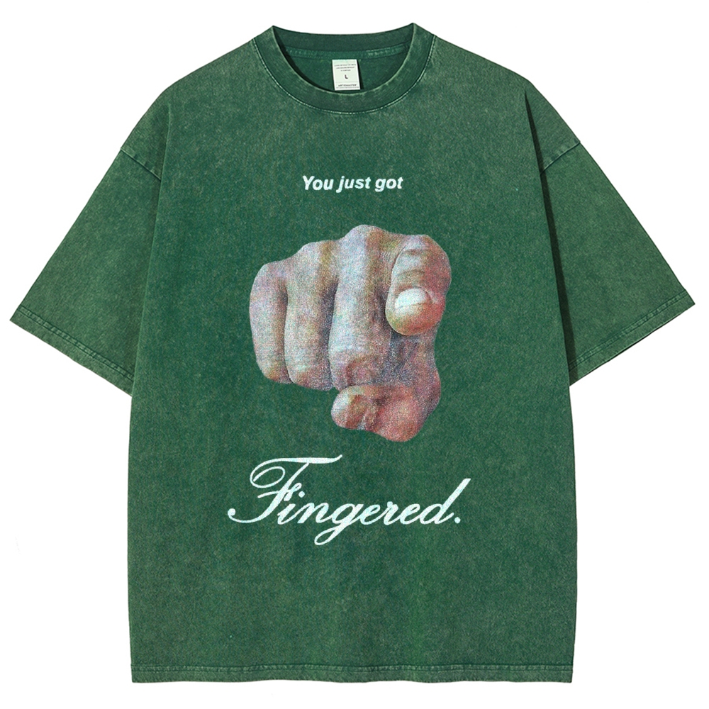 Fingerd Vintage Snowflake Washed T-Shirt