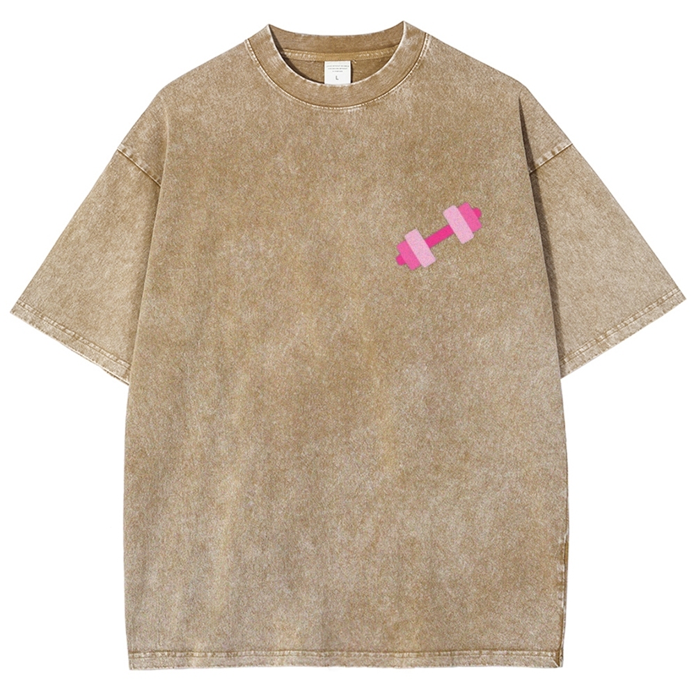 Lift Like a Girl Vintage Snowflake Washed T-Shirt