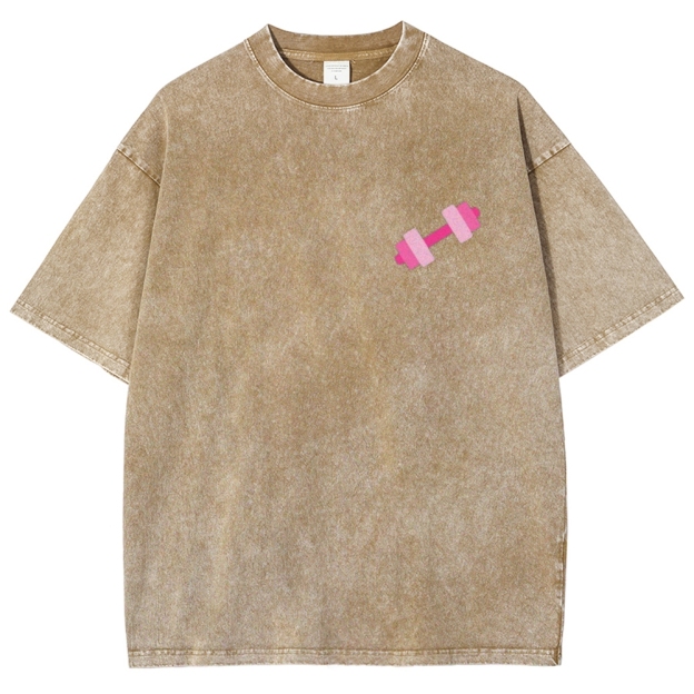 Lift Like a Girl Vintage Snowflake Washed T-Shirt