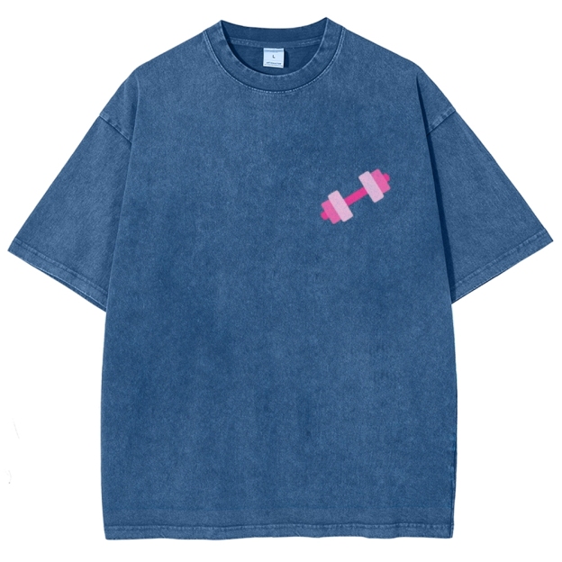 Lift Like a Girl Vintage Snowflake Washed T-Shirt
