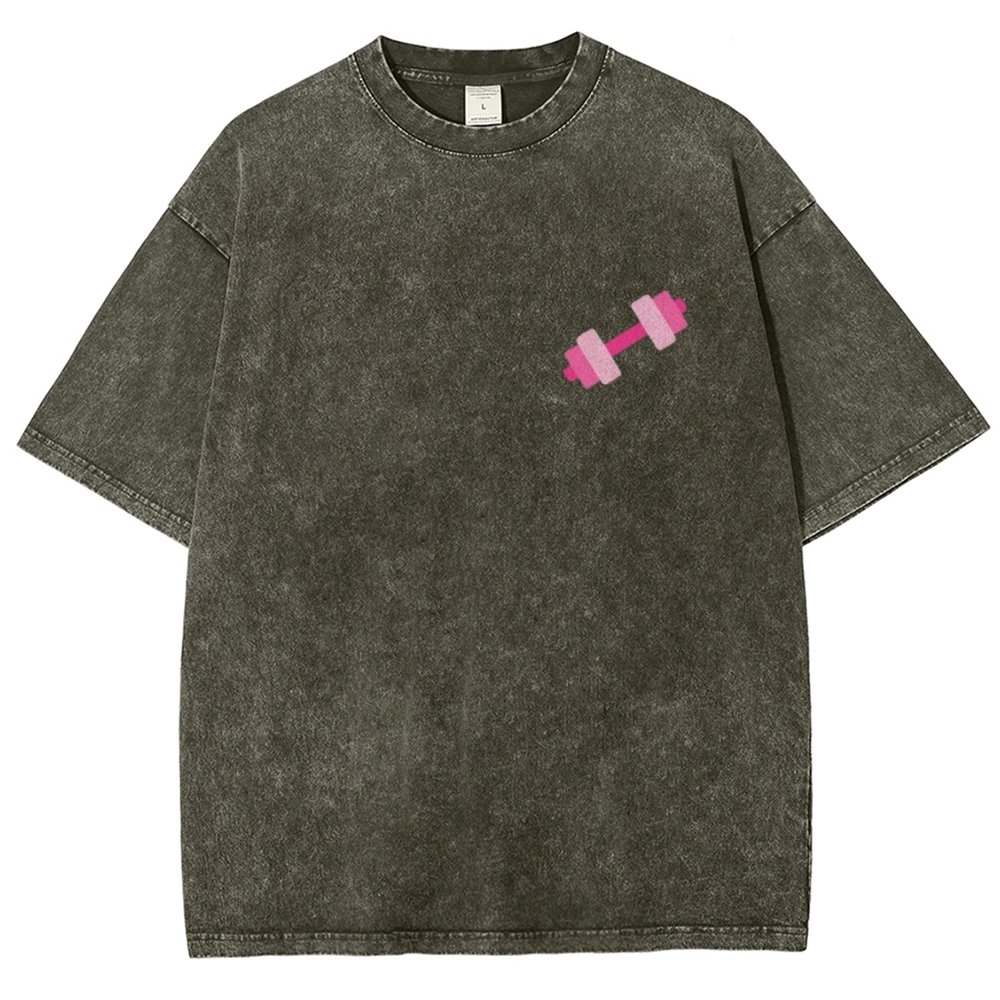 Lift Like a Girl Vintage Snowflake Washed T-Shirt