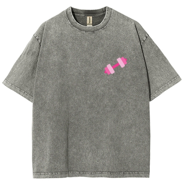 Lift Like a Girl Vintage Snowflake Washed T-Shirt