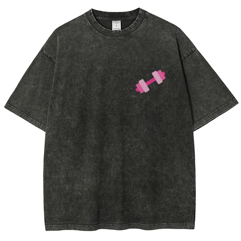 Lift Like a Girl Vintage Snowflake Washed T-Shirt