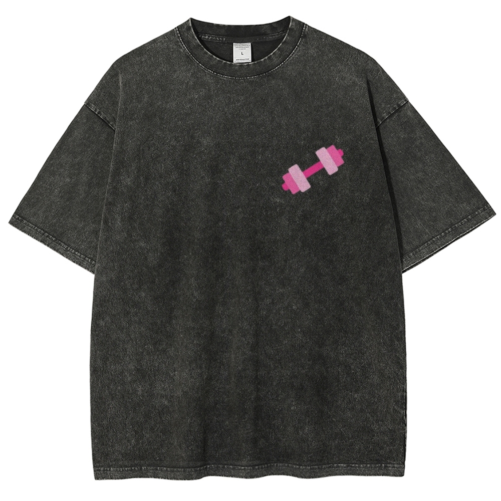 Lift Like a Girl Vintage Snowflake Washed T-Shirt