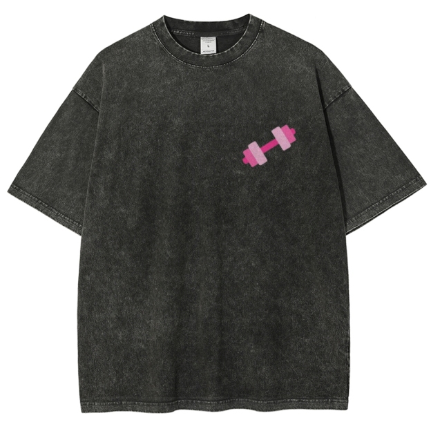 Lift Like a Girl Vintage Snowflake Washed T-Shirt