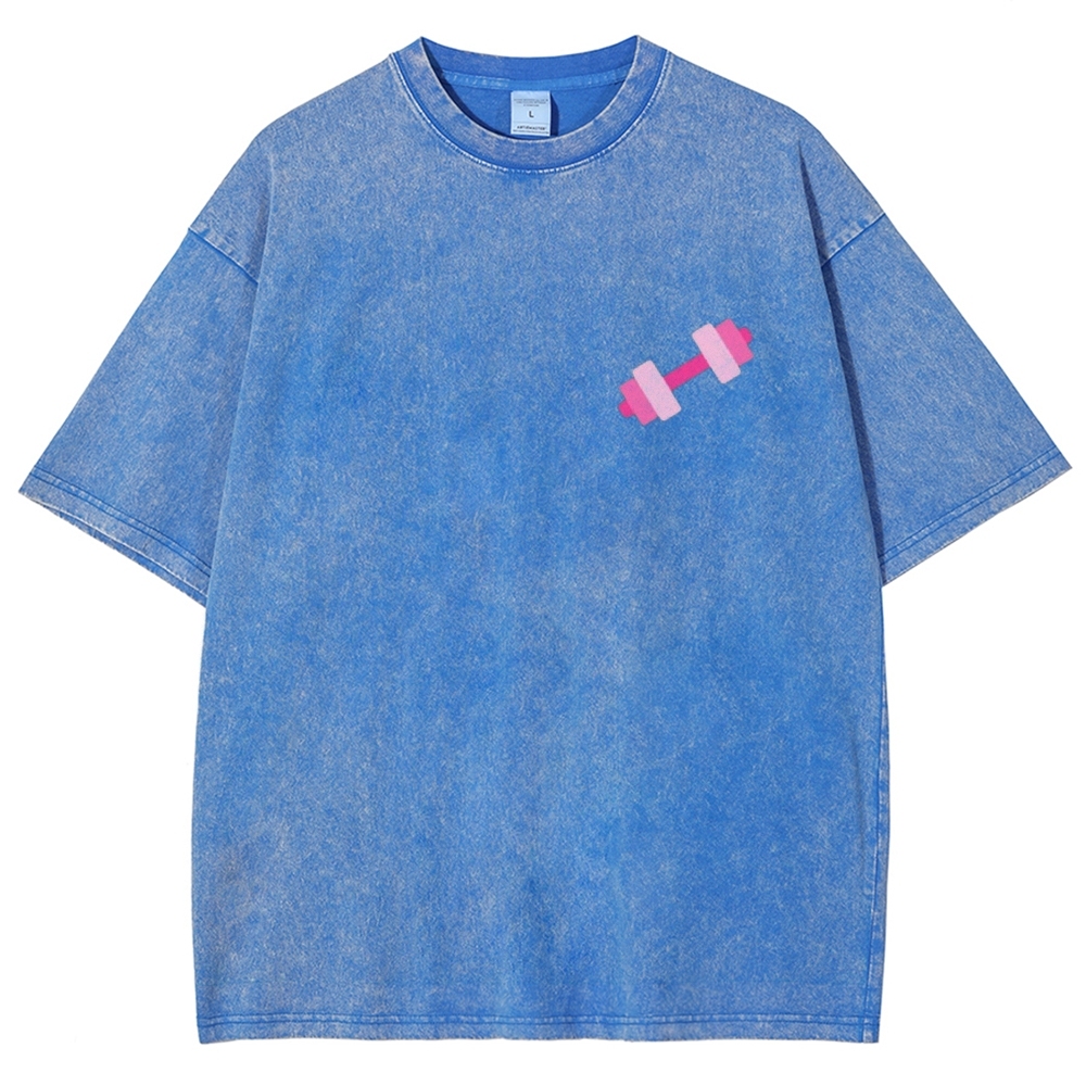 Lift Like a Girl Vintage Snowflake Washed T-Shirt