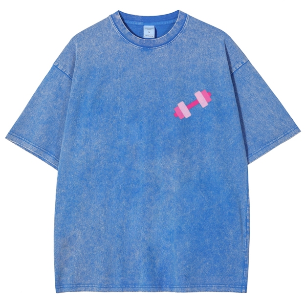 Lift Like a Girl Vintage Snowflake Washed T-Shirt