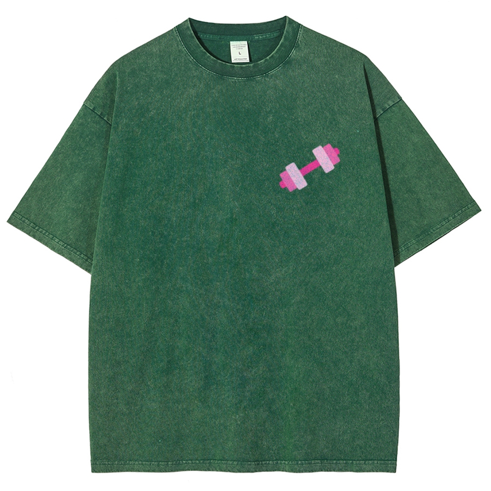 Lift Like a Girl Vintage Snowflake Washed T-Shirt