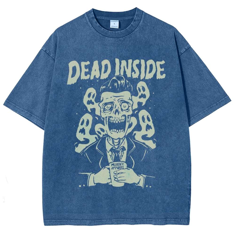 Dead Inside Vintage Snowflake Washed T-Shirt