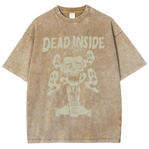 Dead Inside Vintage Snowflake Washed T-Shirt