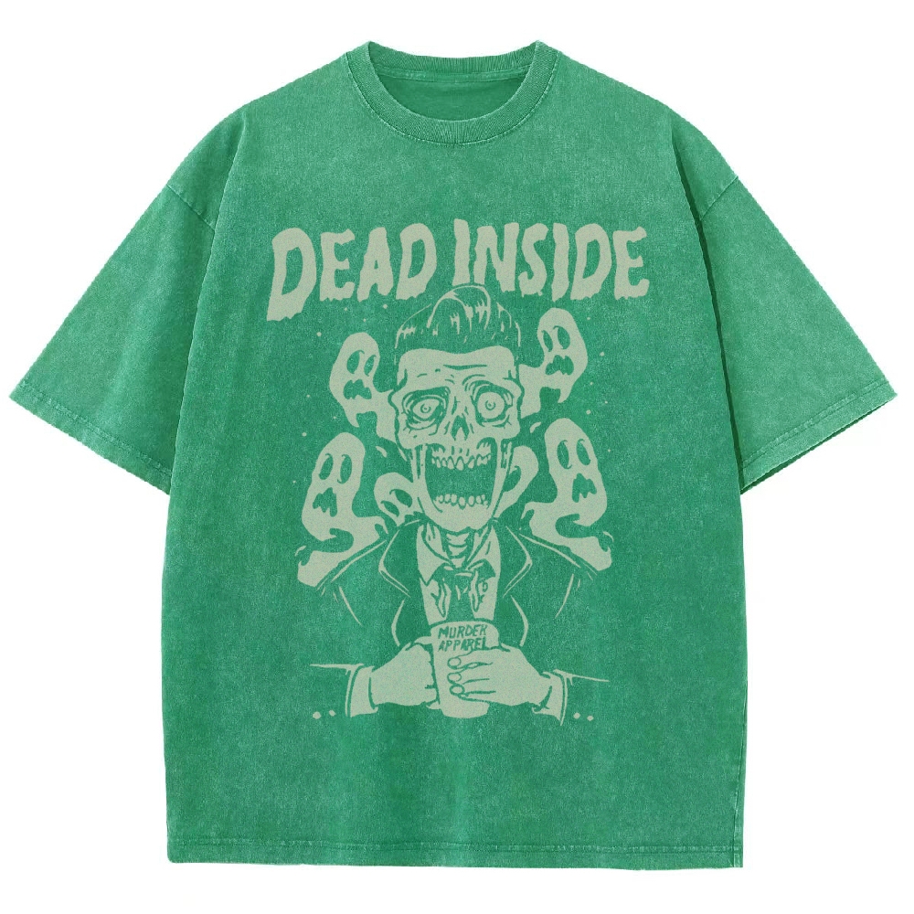 Dead Inside Vintage Snowflake Washed T-Shirt