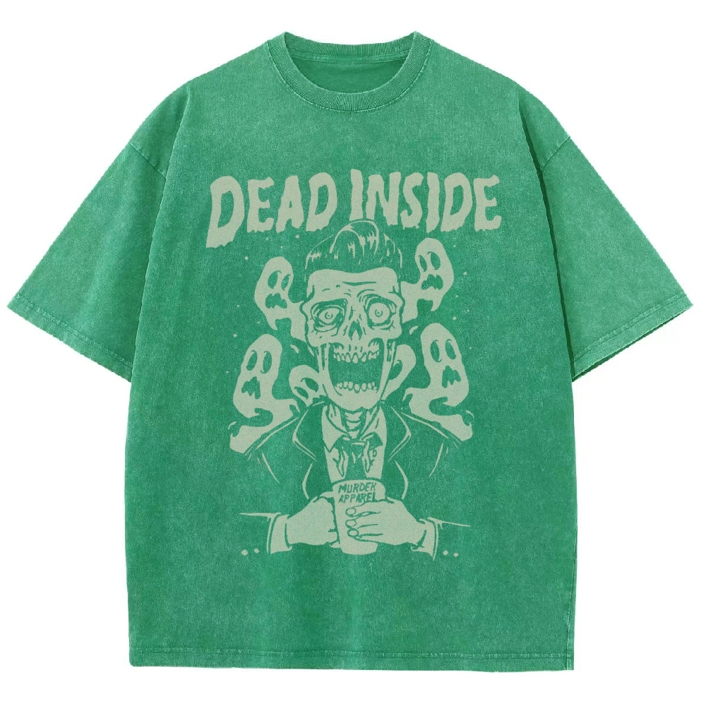 Dead Inside Vintage Snowflake Washed T-Shirt