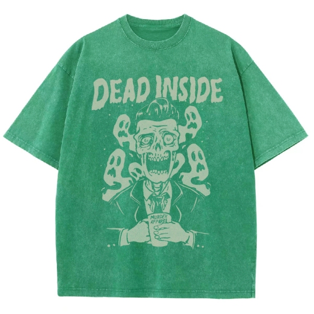 Dead Inside Vintage Snowflake Washed T-Shirt