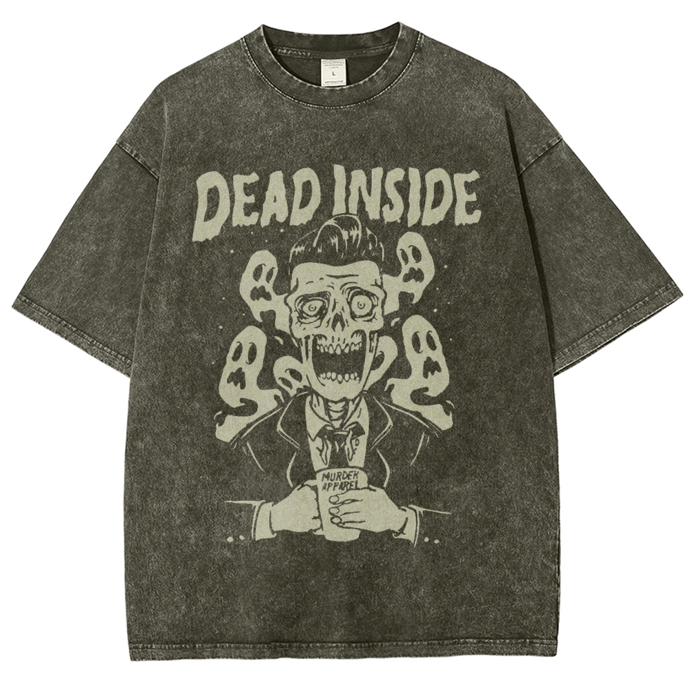 Dead Inside Vintage Snowflake Washed T-Shirt