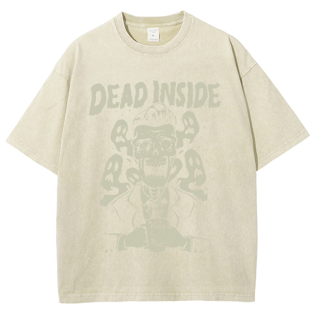 Dead Inside Vintage Snowflake Washed T-Shirt