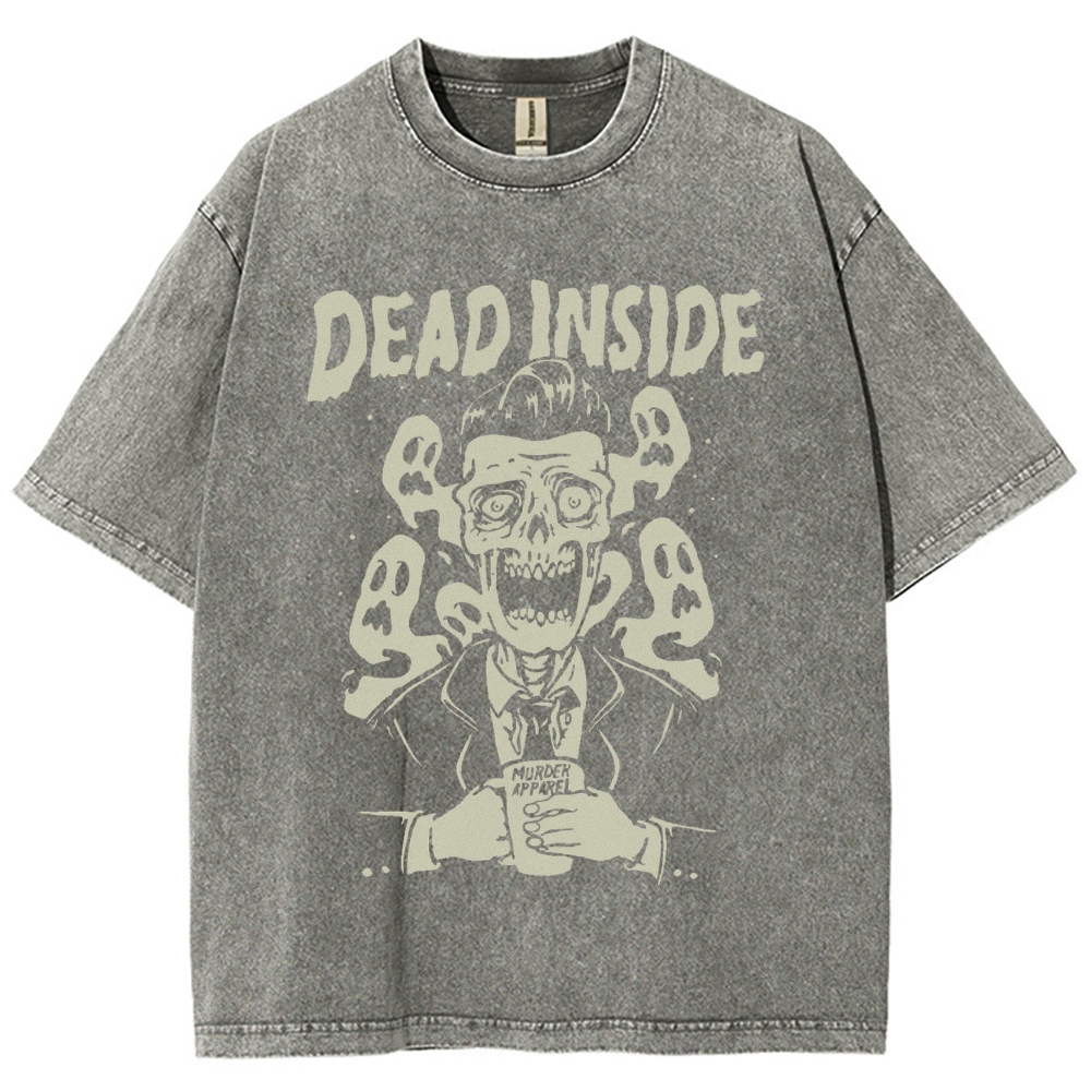 Dead Inside Vintage Snowflake Washed T-Shirt