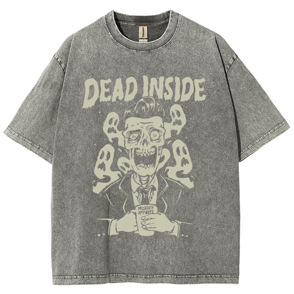 Dead Inside Vintage Snowflake Washed T-Shirt