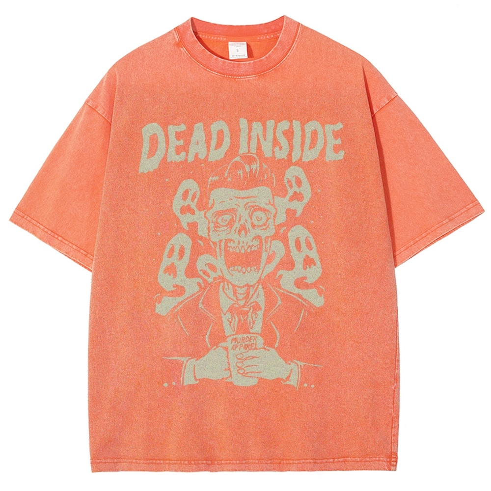 Dead Inside Vintage Snowflake Washed T-Shirt