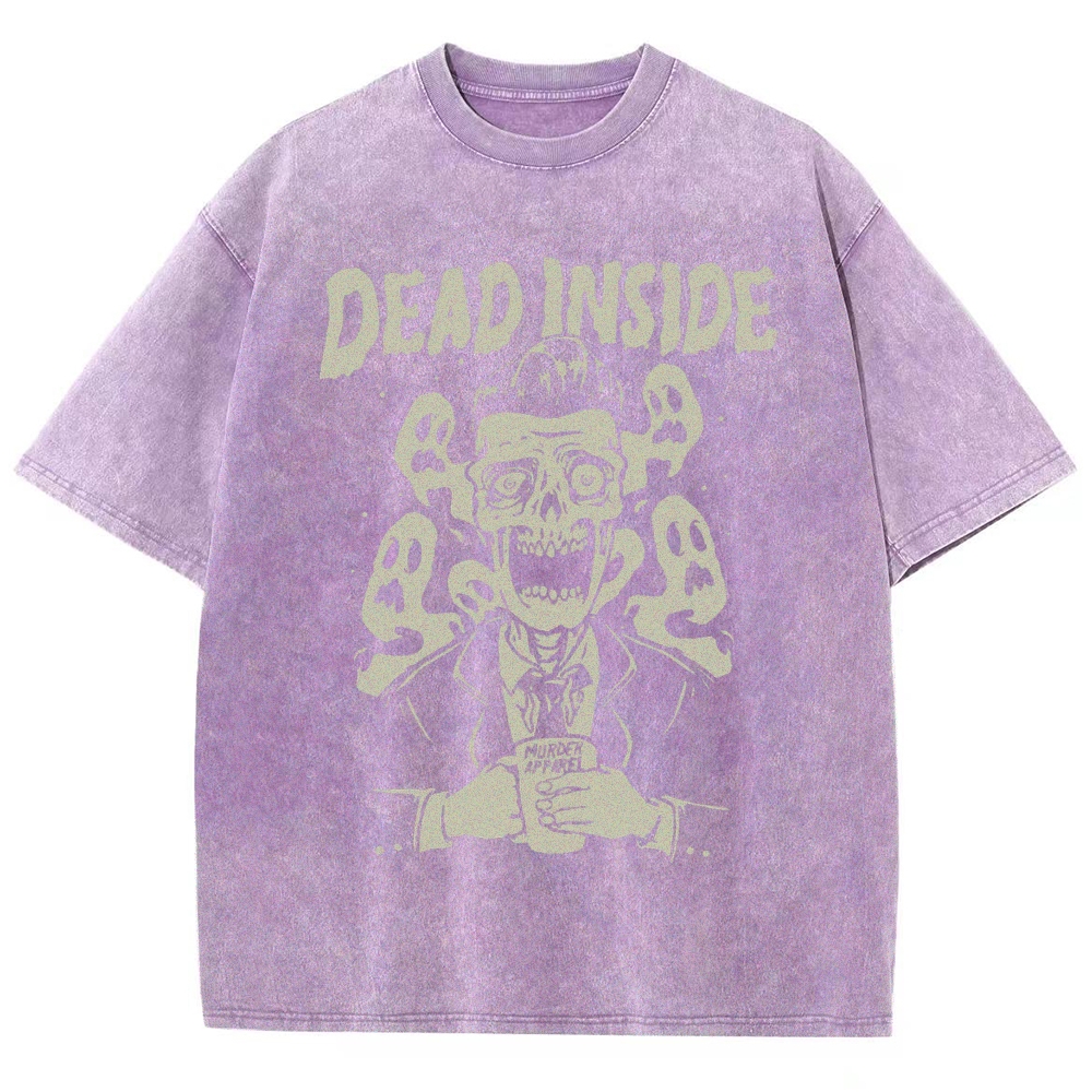 Dead Inside Vintage Snowflake Washed T-Shirt