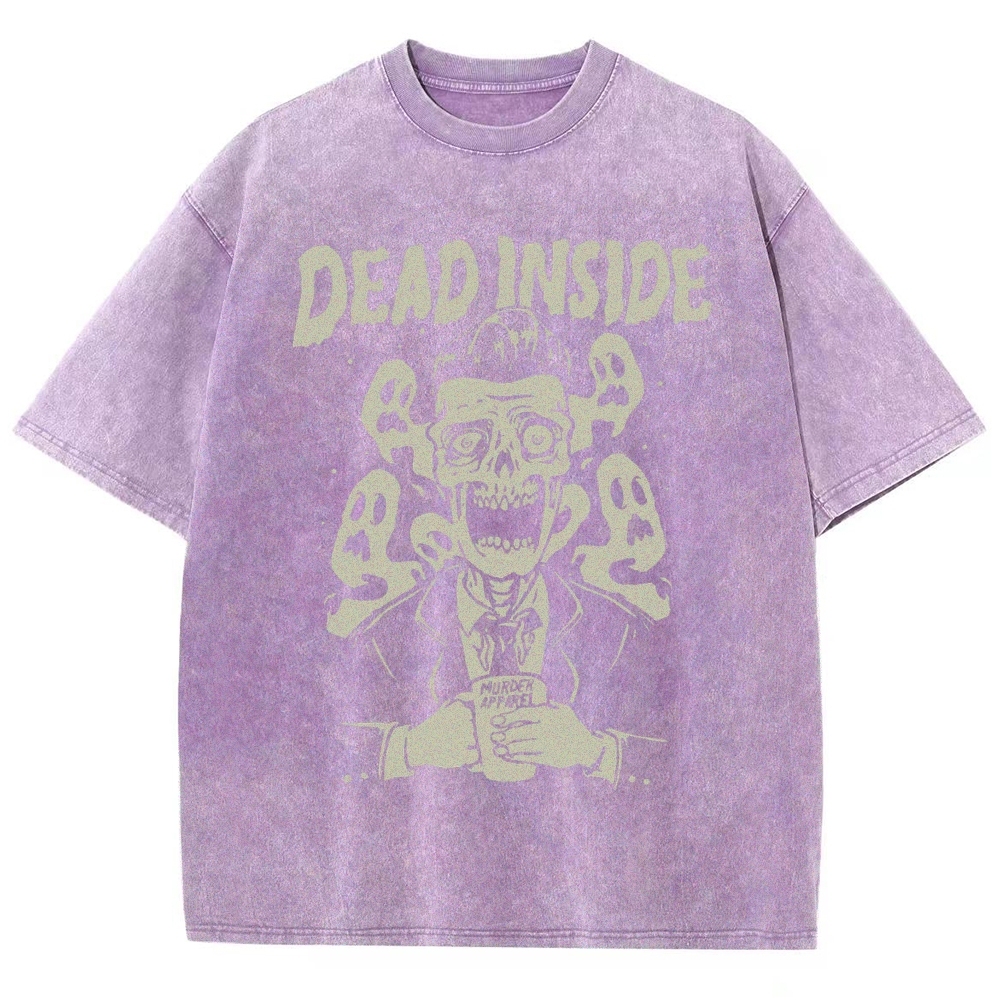 Dead Inside Vintage Snowflake Washed T-Shirt