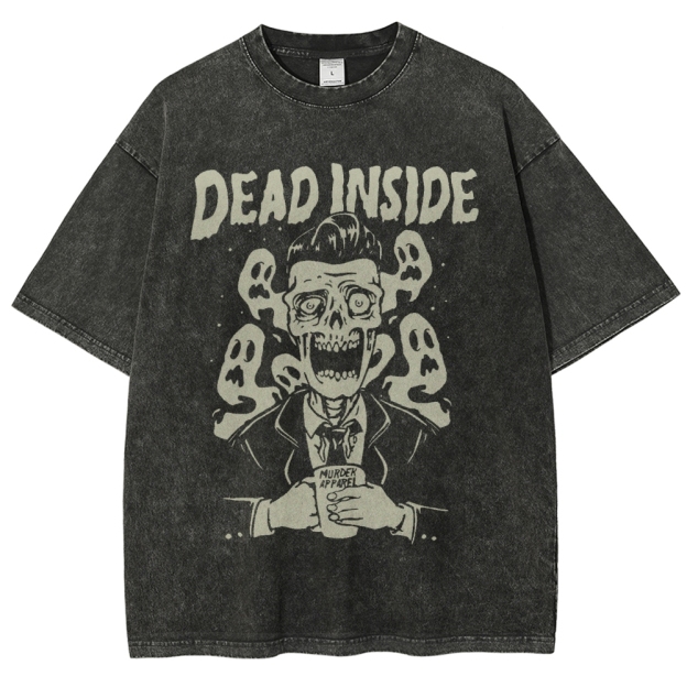 Dead Inside Vintage Snowflake Washed T-Shirt