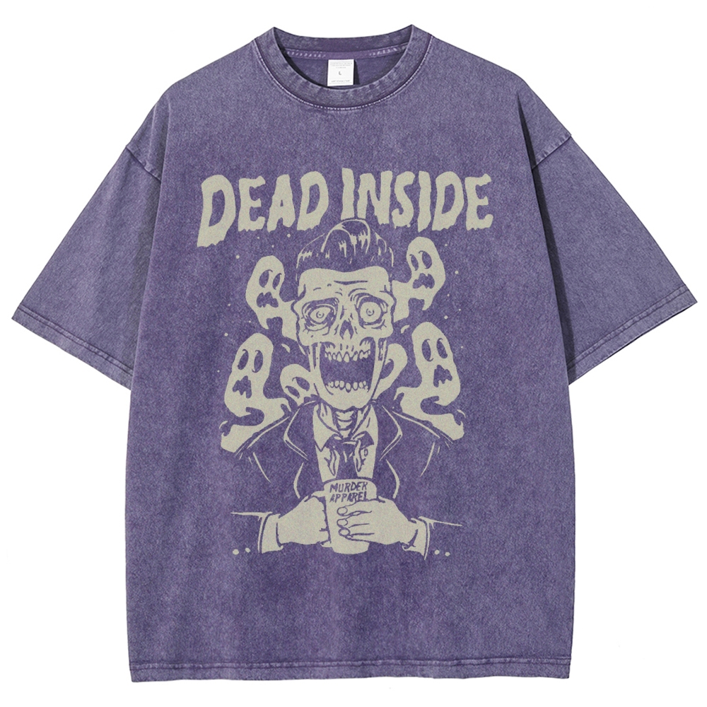 Dead Inside Vintage Snowflake Washed T-Shirt