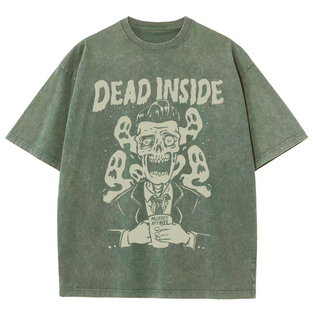 Dead Inside Vintage Snowflake Washed T-Shirt
