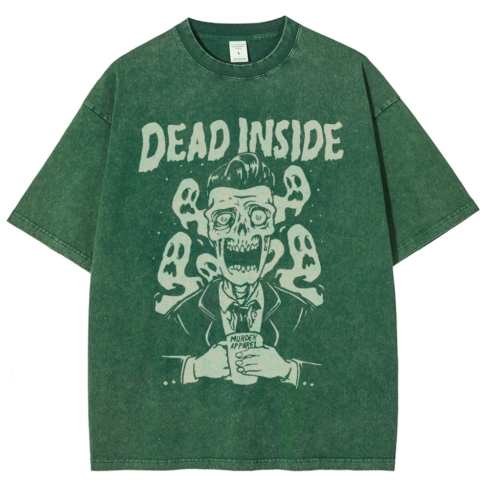 Dead Inside Vintage Snowflake Washed T-Shirt