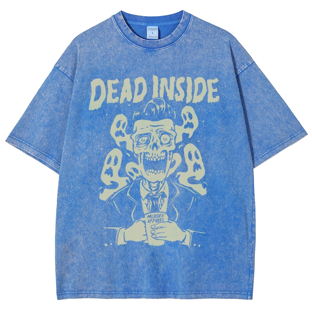 Dead Inside Vintage Snowflake Washed T-Shirt