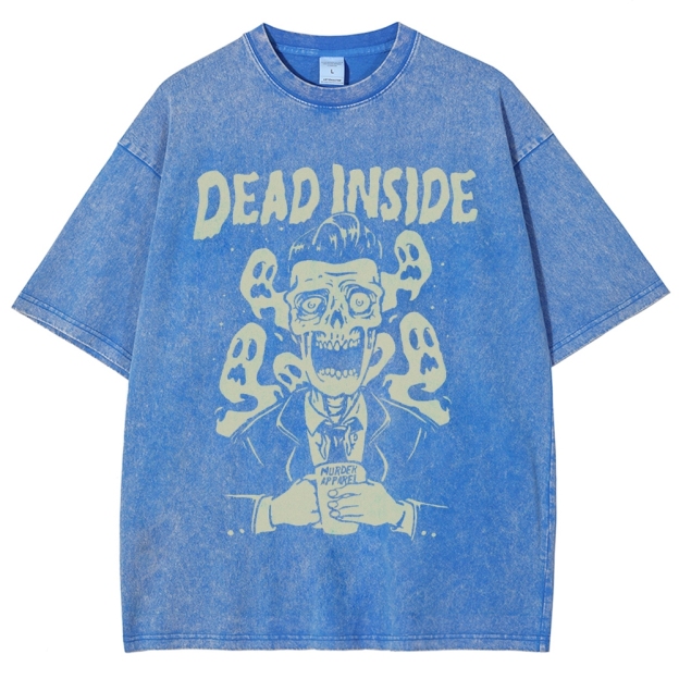 Dead Inside Vintage Snowflake Washed T-Shirt