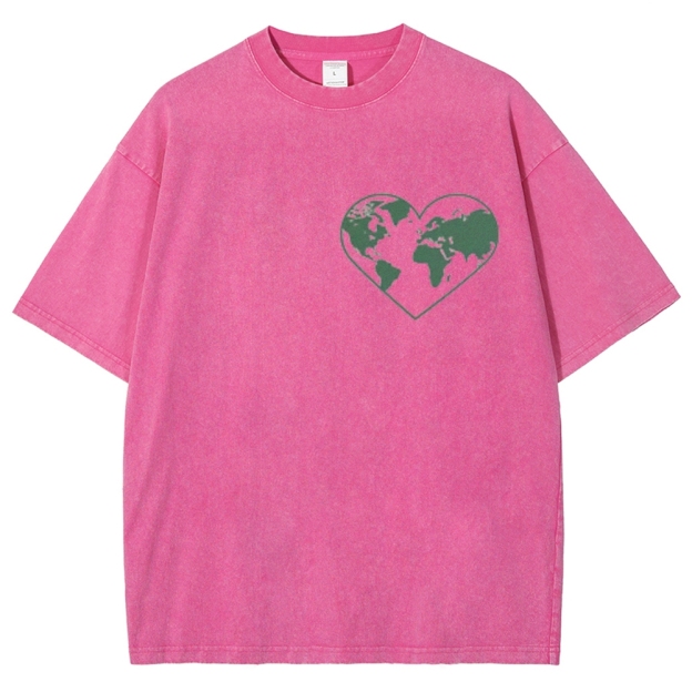 Support  Your Local Planet Vintage Snowflake Washed T-Shirt Customscool