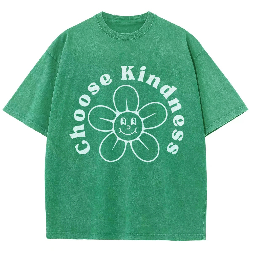 Choose Kindness Vintage Snowflake Washed T-Shirt