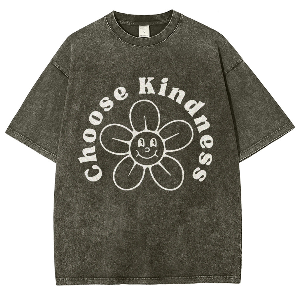 Choose Kindness Vintage Snowflake Washed T-Shirt