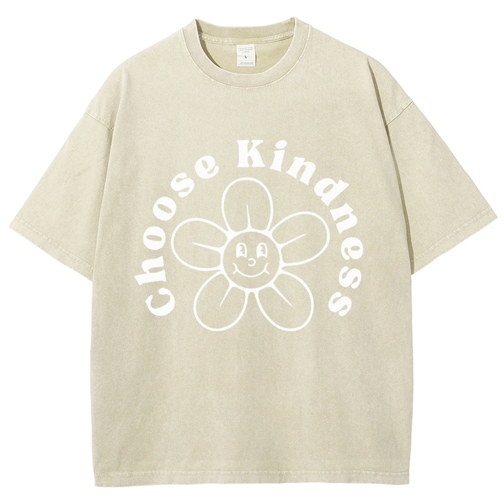 Choose Kindness Vintage Snowflake Washed T-Shirt
