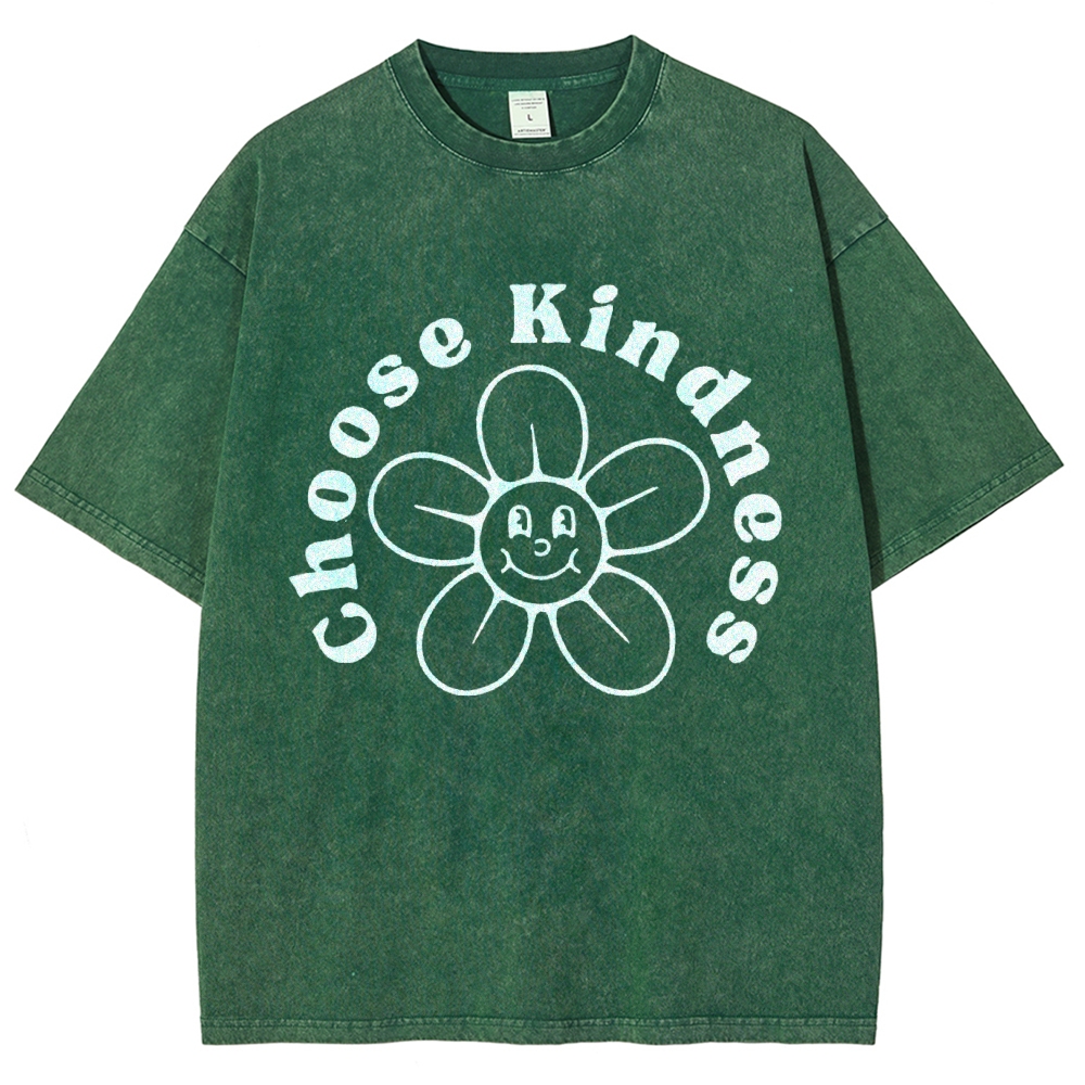 Choose Kindness Vintage Snowflake Washed T-Shirt
