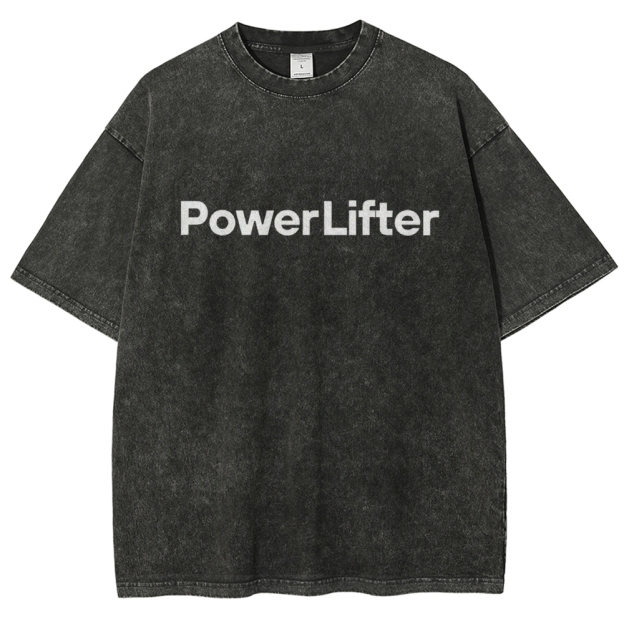 Power Lifter Washed T-shirt