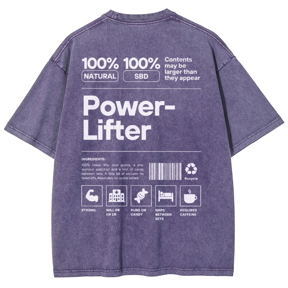 Power Lifter Washed T-shirt