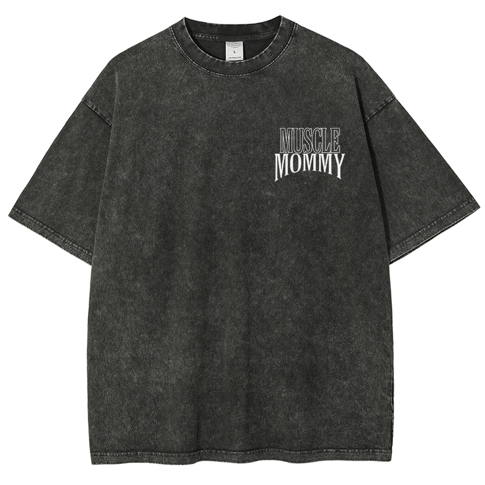 Muscle Mommy Vintage Snowflake Washed T-Shirt