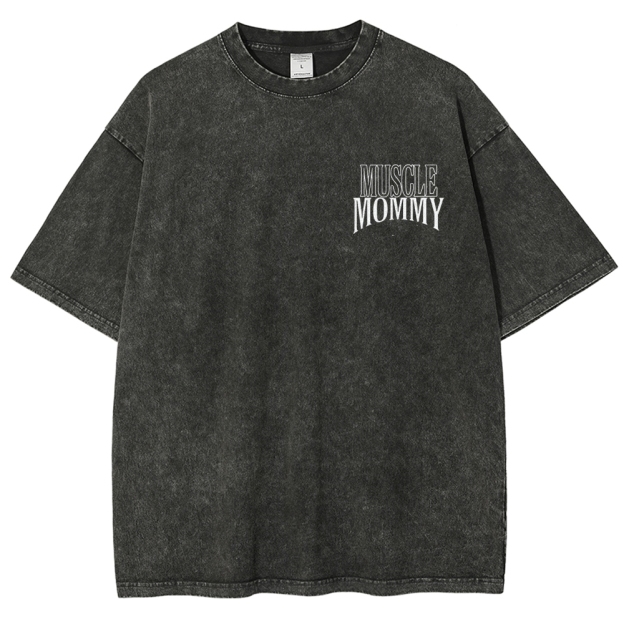 Muscle Mommy Vintage Snowflake Washed T-Shirt