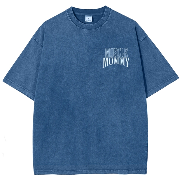 Muscle Mommy Vintage Snowflake Washed T-Shirt
