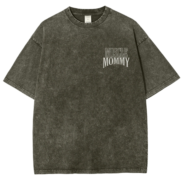 Muscle Mommy Vintage Snowflake Washed T-Shirt