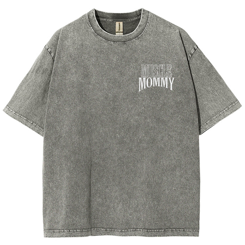 Muscle Mommy Vintage Snowflake Washed T-Shirt