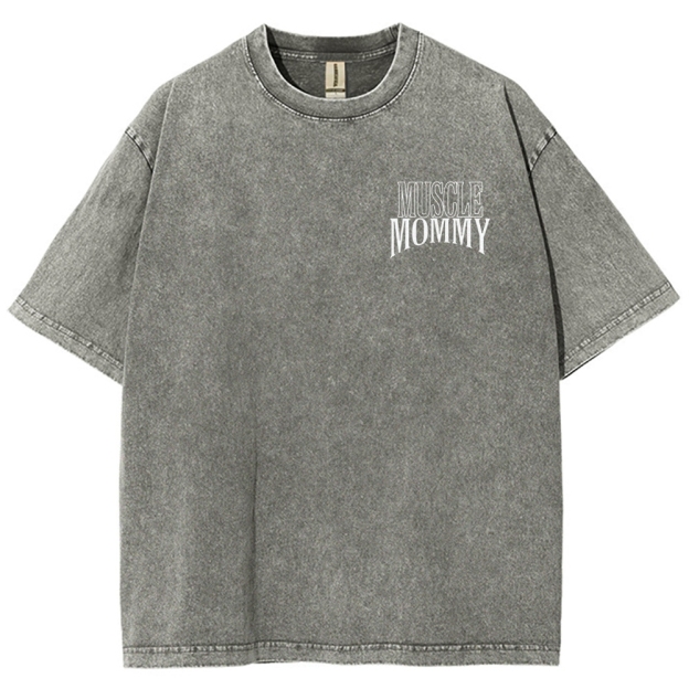 Muscle Mommy Vintage Snowflake Washed T-Shirt