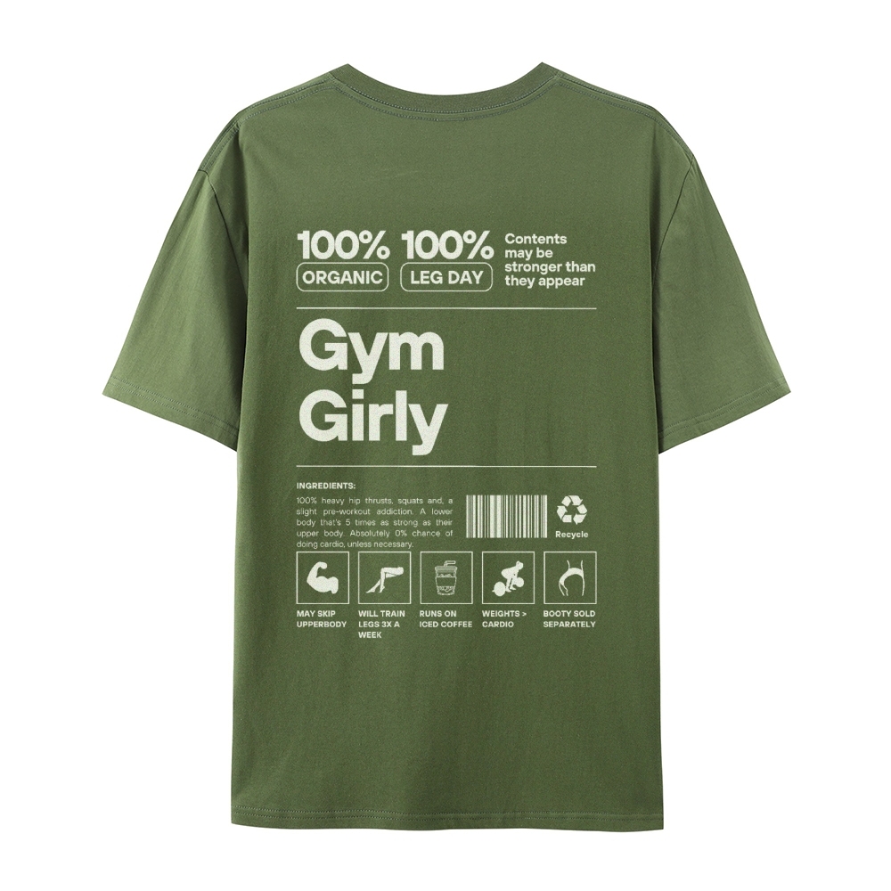 Gym Girly Casual Short Sleeve T-Shirt
