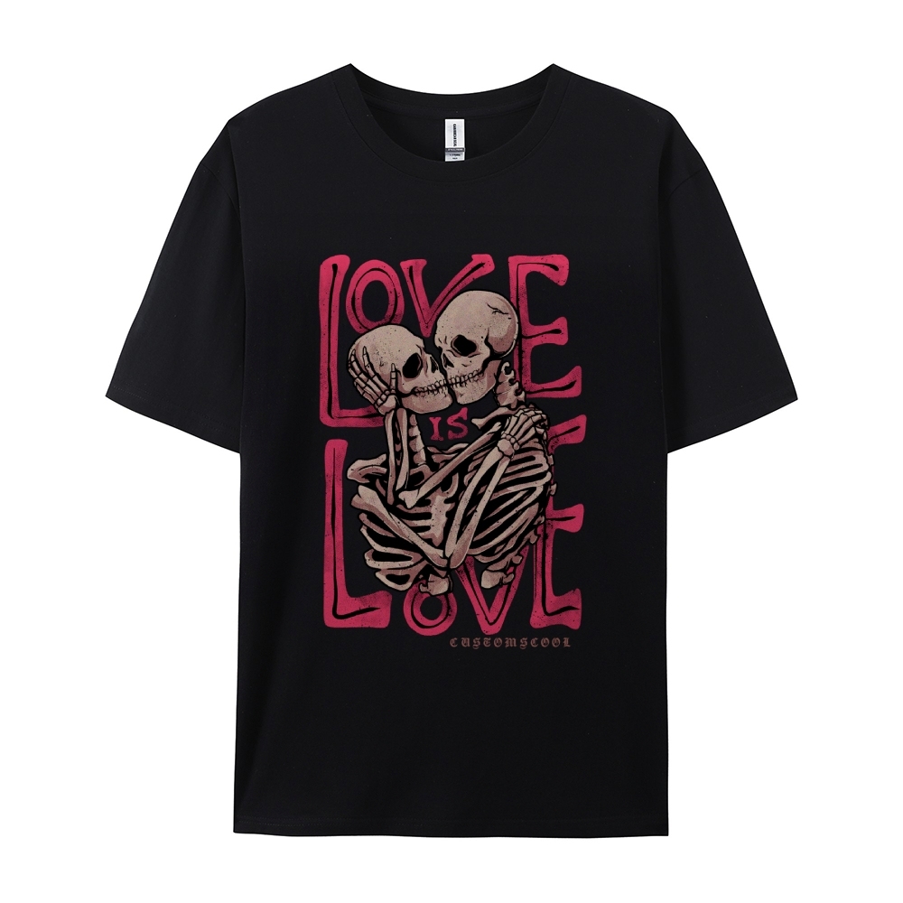 Love Skull Casual Short Sleeve T-Shirt