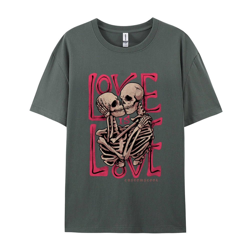 Love Skull Casual Short Sleeve T-Shirt