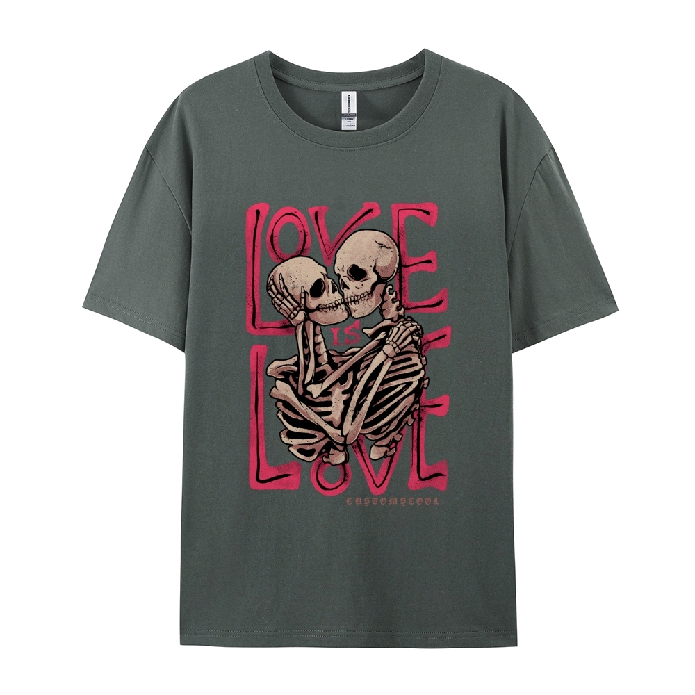 Love Skull Casual Short Sleeve T-Shirt
