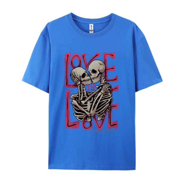 Love Skull Casual Short Sleeve T-Shirt