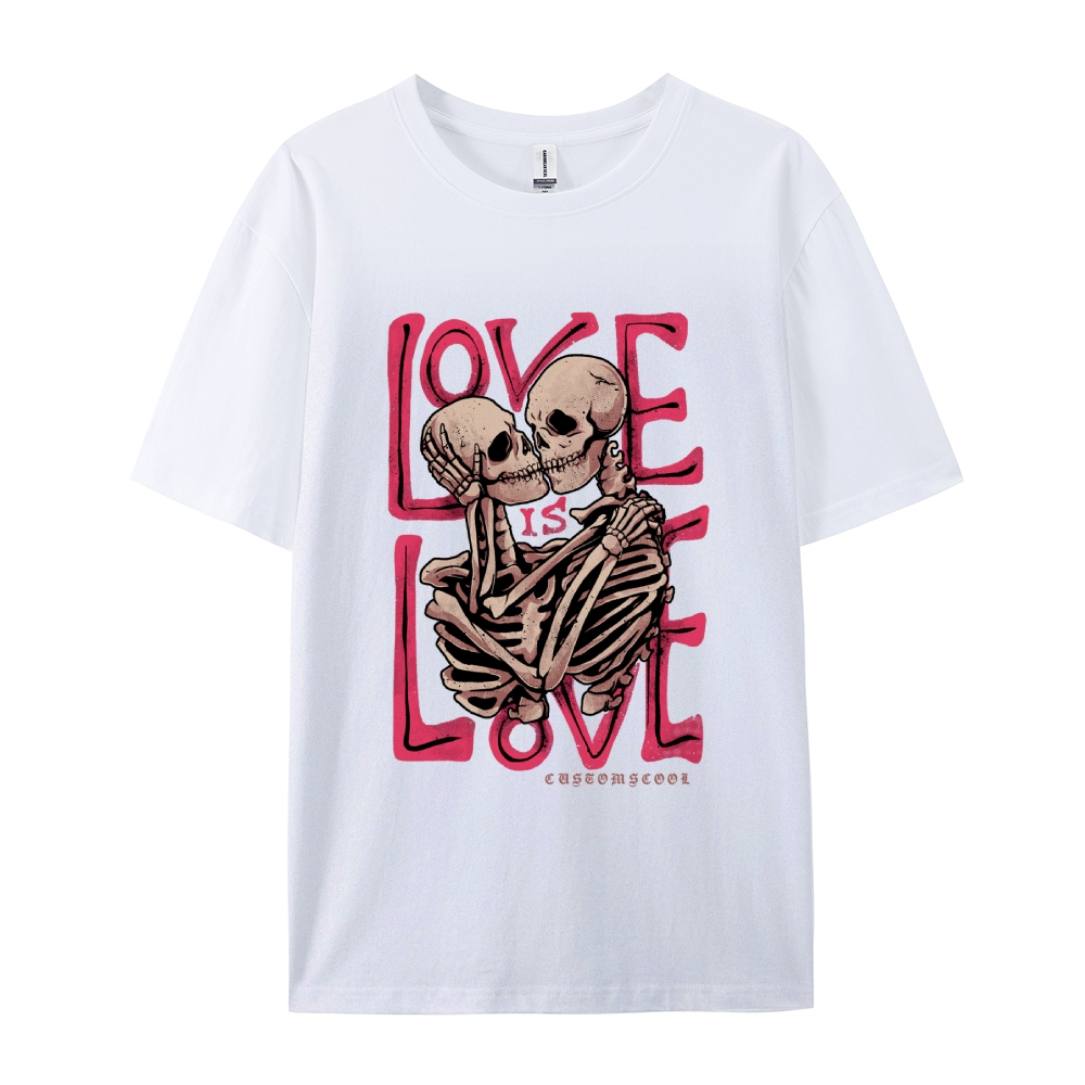 Love Skull Casual Short Sleeve T-Shirt