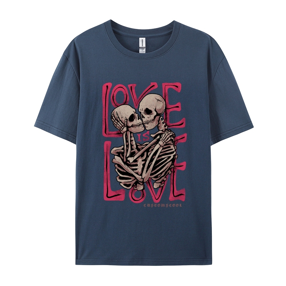 Love Skull Casual Short Sleeve T-Shirt